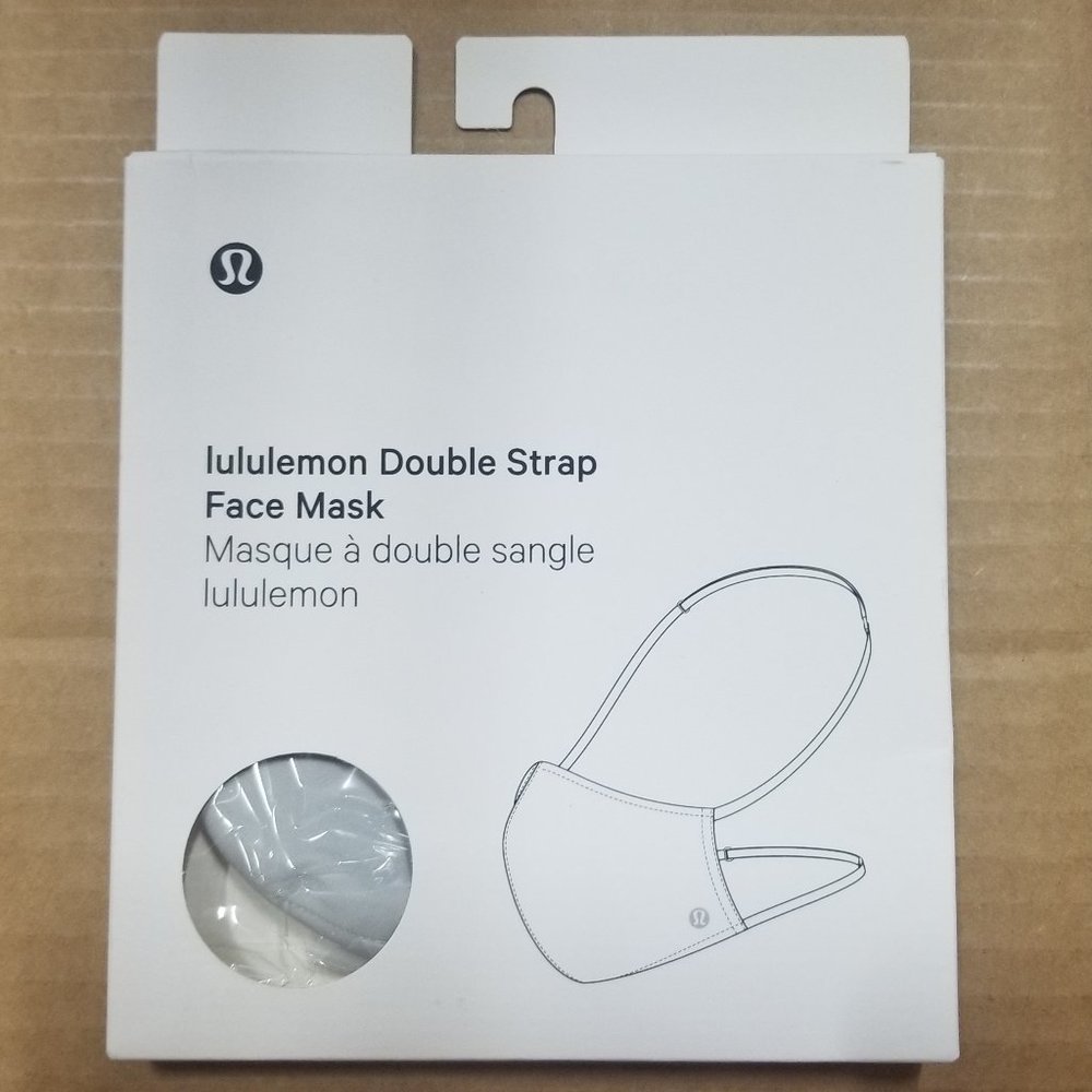 Lululemon Double Strap Mask in Silver Spoon